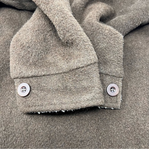 Peruvian Link Alpaca Wool Lined Zip Up Barn Jacket Coat Size M Sherpa Fleece - Picture 16 of 16